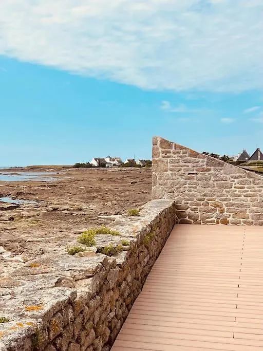 La Chaumiere Loctudy - Vue Mer - Acces Direct Plage Vakantiehuis