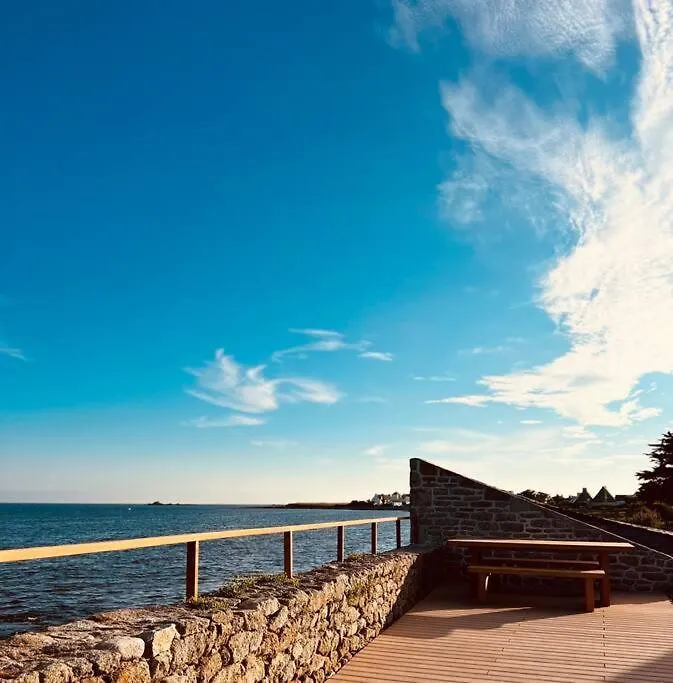 La Chaumiere Loctudy - Vue Mer - Acces Direct Plage Vakantiehuis